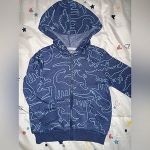 Blue Dinosaur zip up hoodie